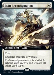 Swift Reconfiguration (Extended Art) #45 Rare MTG | Commander: Kamigawa: Neon Dynasty