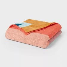 King Cozy Chenille Bed Blanket Bold Striped - Threshold