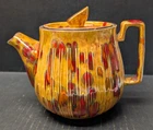 Vintage Hobbyist Ceramic Red Wing Mold Tea Pot 6"H x 7.5"L x 5"W