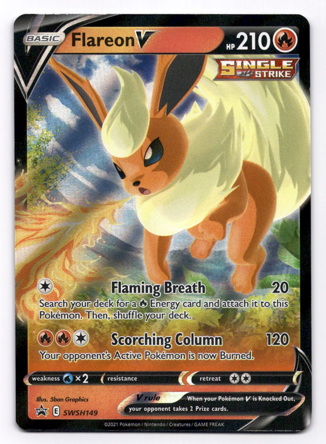 Flareon V - SWSH: Sword & Shield Promo Cards - Pokemon NM SWSH149