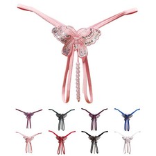 Underwear Underwear Open File Pearl Underwear Sequin Massage T-shaped Thong