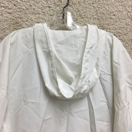 Chaqueta Champion Extra Grande Adulto Blanca Media Cremallera Con Capucha Cortavientos Exterior Para Hombre - Imagen 11 de 14