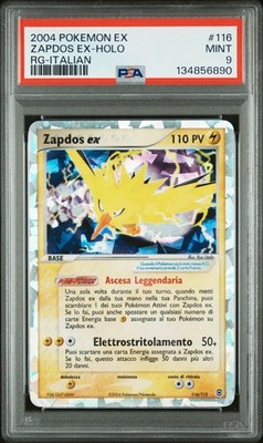 2004 POKEMON EX FIRE RED & LEAF GREEN ITALIAN #116 ZAPDOS EX-HOLO