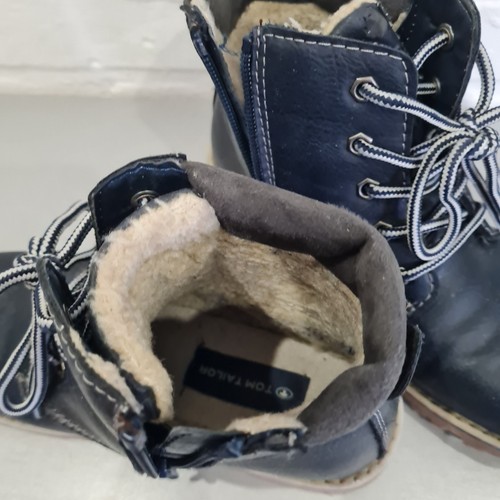 Tom Tailor Schuhe Größe 35 Blau Navi Jungen Kinder Stiefel Winter - Bild 5 von 7