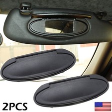 Bamboli Ltd Sunvisor Set W/ Brackets – Porsche 911 912 Targa Cabrio 1964–1989, Black Leatherette