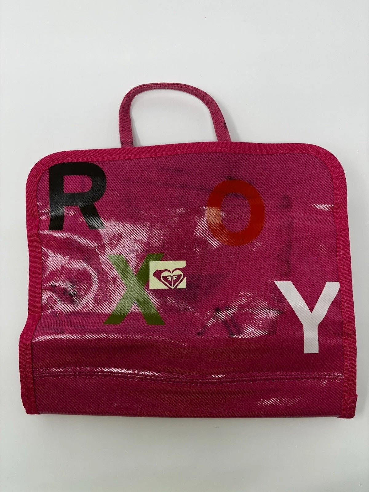 ROXY Travel Makeup Cosmetic Case Bag Pink | Foldable Hanging Toiletry Organizer