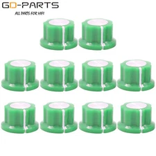 20mm Green Boss Style Skirt Knob Fr Guitar Bass Effect Pedal Stomp Box 1/4" Hole