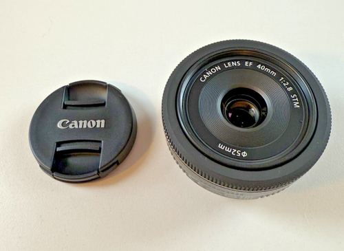 Canon EF 40mm f/2.8 STM Lens Macro Pancake Lens NO BOX TESTED WORKS
