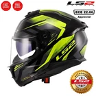 LS2 FF808 Stream Ii with Sun Visor Fury Fluo Yellow