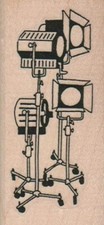 Spotlights 1 1/2 x 3" Rubber Stamp, Spotlights Stamp