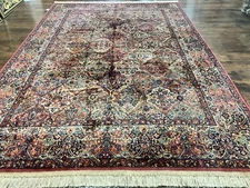 Karastan Multicolor Panel Kirman Rug 717 Original Collection 700 Series 8.8 x 12