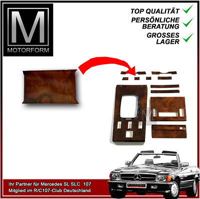 Couvercle De Tableau De Bord Pour Mercedes W107 R107 (280SL-560SL) 1971-1989 - Neuf, Noir
