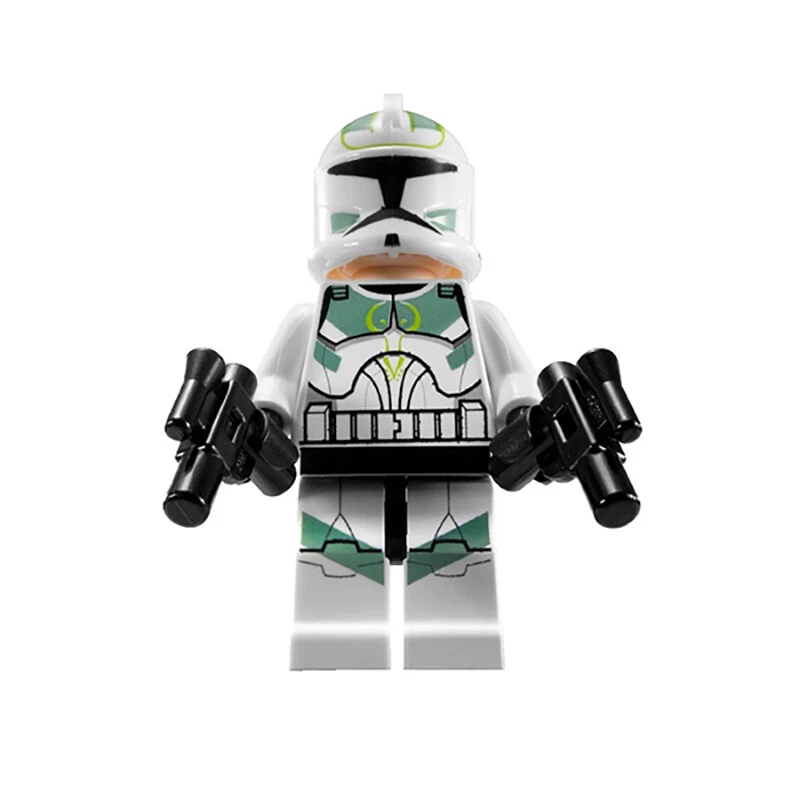 Lego Clone Trooper 7913 Sand Green Markings Star Wars Clone Wars Minifigure