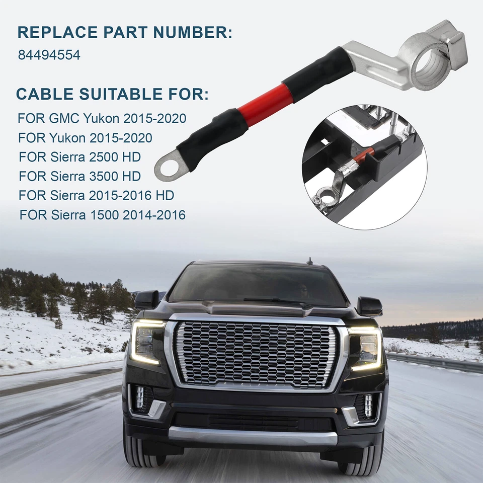 Cable de batería positivo para Chevrolet Silverado 1500 2500 3500 HD Suburban Tahoe  Foto 3 de 4