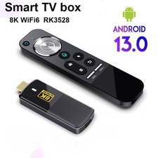 8K Smart TV Box WiFi6 Bluetooth 5.0 Android13 USB2.4G Voice remote control