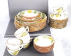 27 Various pcs. Stangl Pottery Sculptured Fruit Hand Painted Dinnerware Set