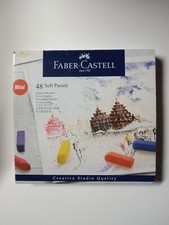 Faber-Castell Bâtons demi-longueur pastel doux - Boîte de 48, lot d'art adulte