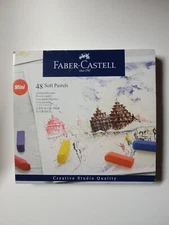 Faber-Castell Soft Pastel Half Length Sticks - Box of 48, Adult Art Set
