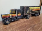 Vintage Tonka Clutch Poppers Black Hawk Big Rig Semi Truck & Trailer Metal 1978