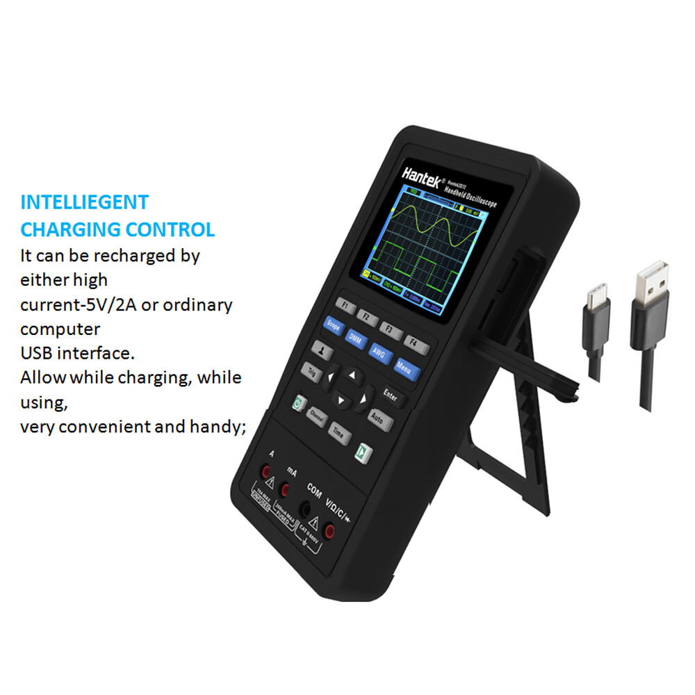 3in1 Hantek Handheld Oscilloscope Digital Multimeter Waveform Generator 250MSa/s