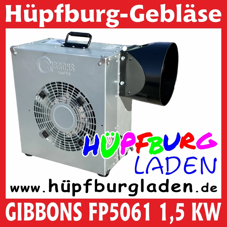 Hüpfburg Gebläse GIBBONS FP5061 1500W 1,5KW 2,0PS Blower neu ovp inflatable