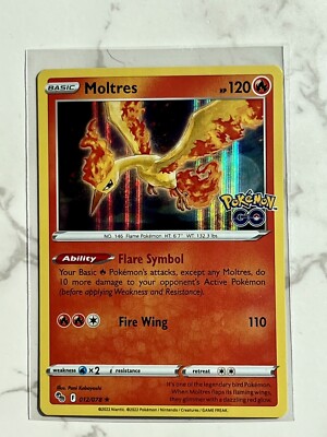 Pokmon TCG Moltres Pokemon GO 012/078 Holo Rare | eBay