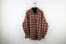 Vintage 90s Y2K Streetwear Mens XL Distressed Fleece Lined Flannel Shirt Jacket