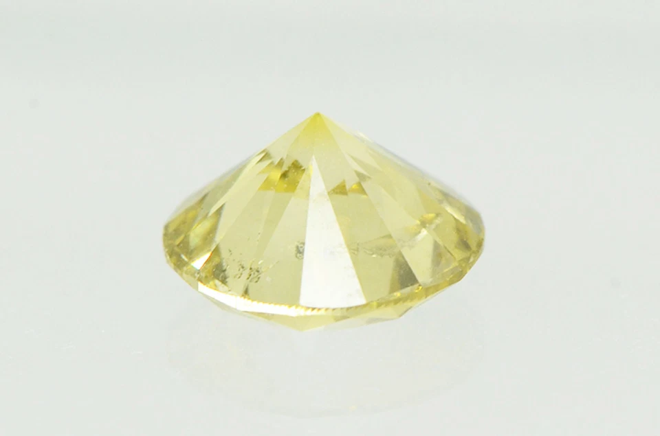 Round Shape Diamond Fancy Yellow Color Loose VS2 Certified Enhanced 1.02 Carat - Image 4 of 4