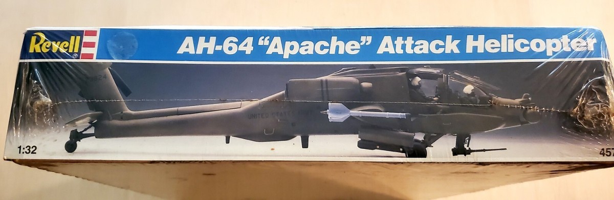 AH-64 Apache Attack Helicopter Model Kit Revell 1:32 Scale