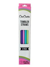 New CharCharms Variety Color Straws For 40 oz Tumbler Pack Of 6 Straws NWT