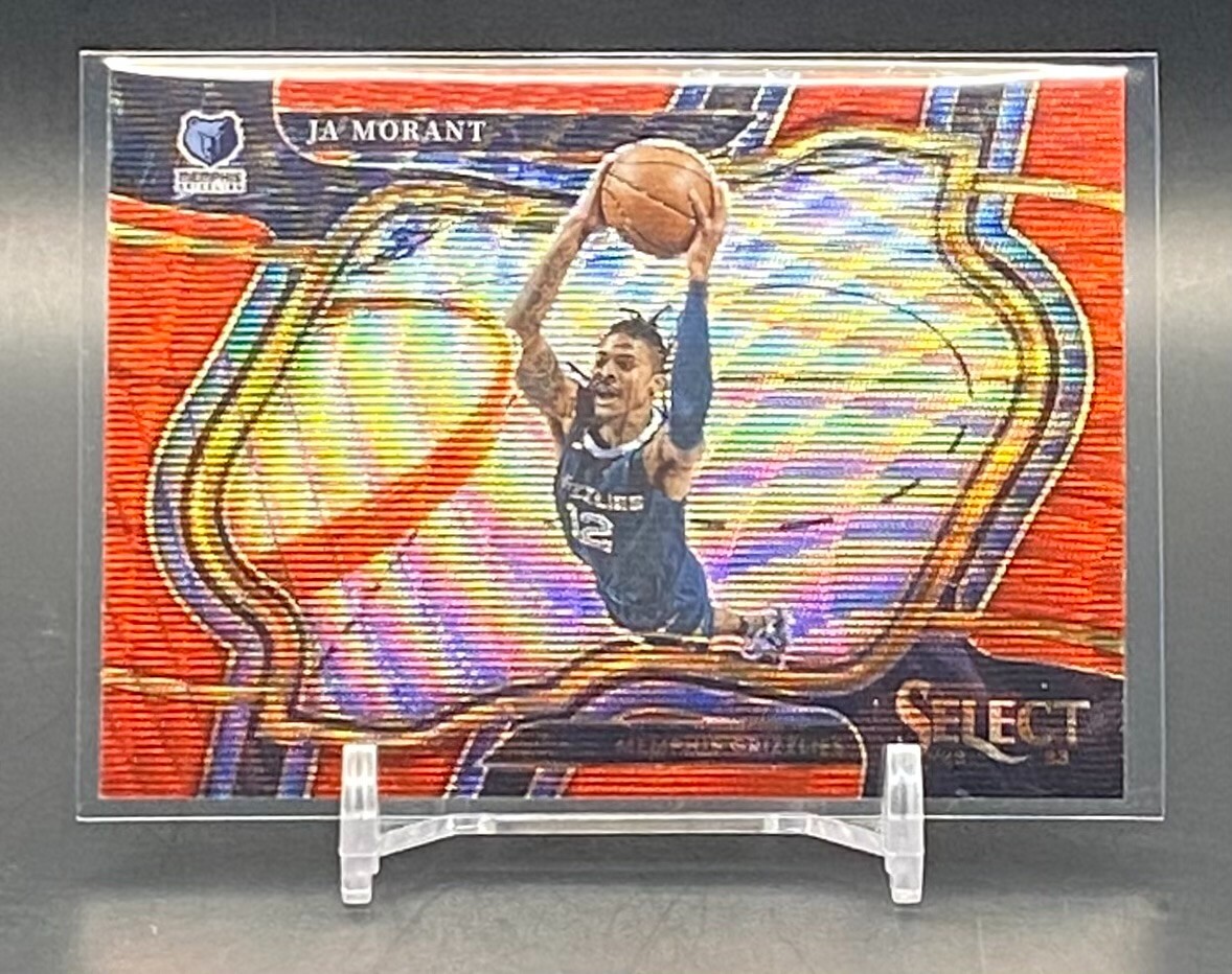 2022-23 Panini Select Ja Morant Courtside Red Wave Memphis Grizzlies #258