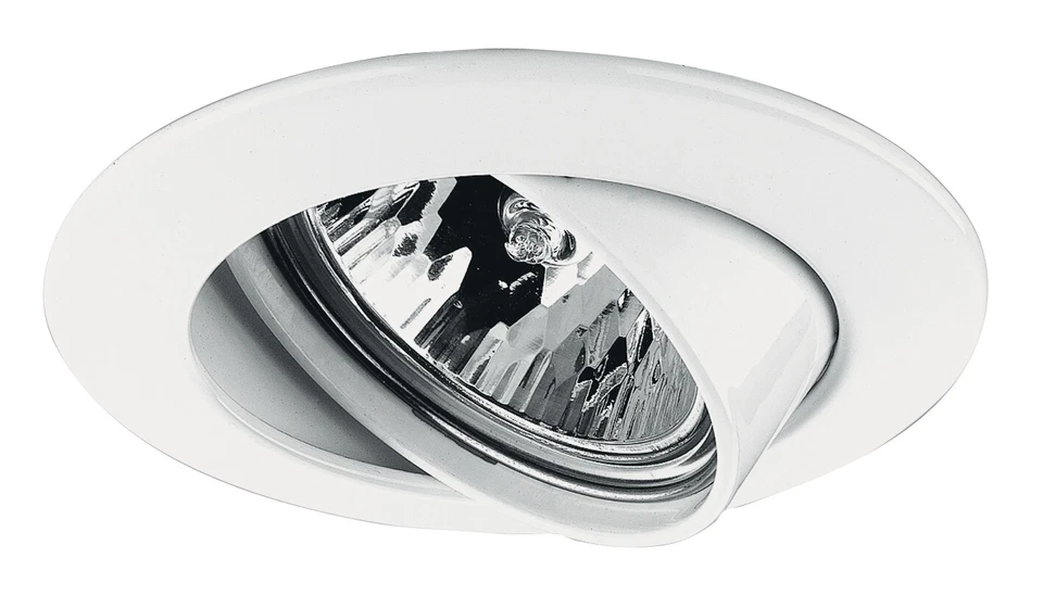 Paulmann Premium Encastrés Pivotant Max. 50W 12V GU5,3 51mm Blanc/Alu Zin - Photo 1/1
