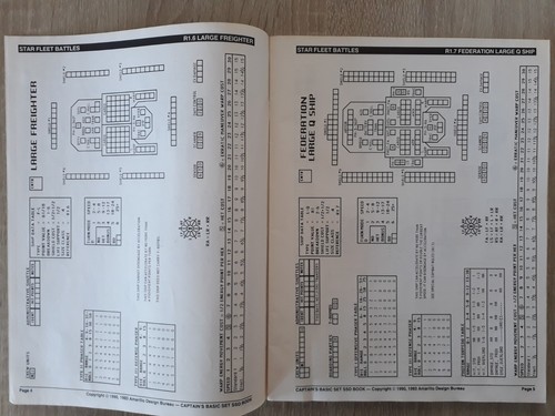 Star Fleet Battles Captains Basic Set SSD Book Task Force Games 1993 - Picture 3 of 7