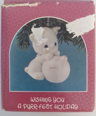 Vintage Enesco Precious Moments Figurine 1990 Wishing You A