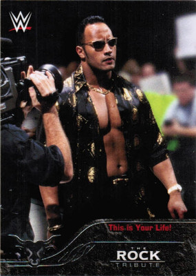 2016 TOPPS WWE WRESTLING THE ROCK TRIBUTE INSERT CARDS (#1-40) U-Pick From List