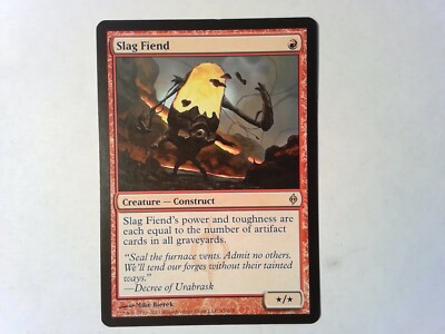Slag Fiend	 New Phyrexia - Magic the Gathering Mtg red