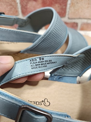 Baretraps ABIA Blue Wedge Sandals Women's Size 9 Wide New With Tags - Picture 8 of 9