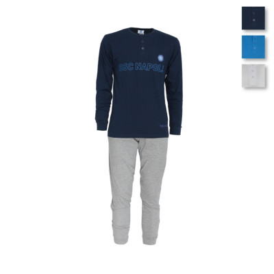 Pigiama serafino SSC Napoli Ufficiale per bambino/ragazzo Cotone