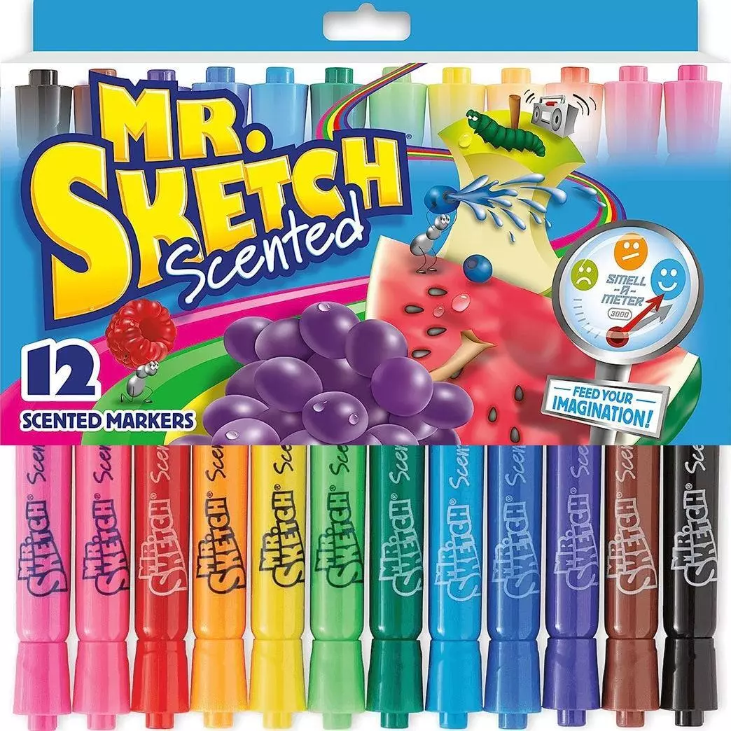 NEW 12x Mr Sketch Scented Markers Assorted Colours Pack Smelly