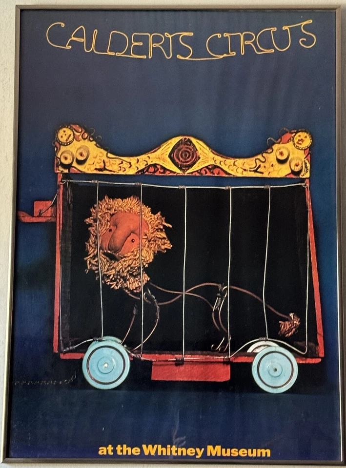 ALEXANDER CALDER VINTAGE ARTE MODERNO CIRCO LITOGRAFÍA CARTEL ANTIGUO MUSEO WHITNEY Foto 3 de 4