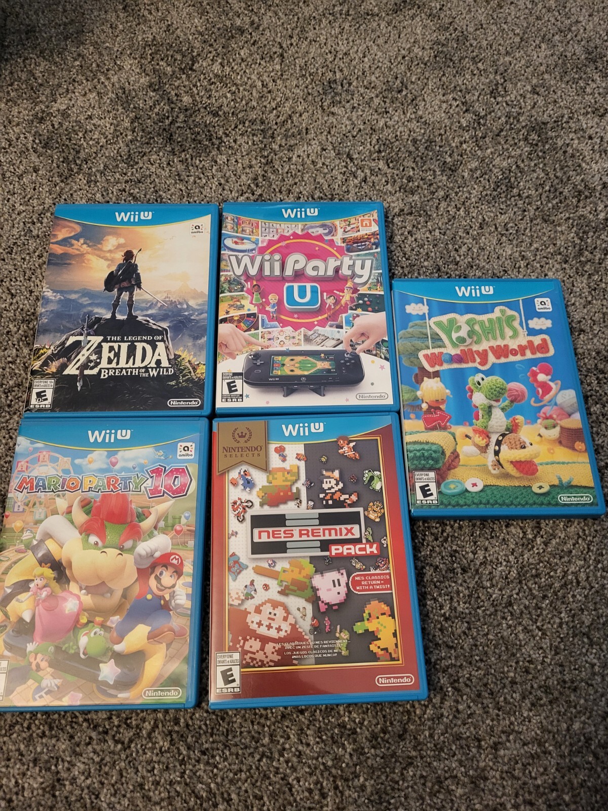Nintendo Wii U Bundle Lot Mario Party, Wii U Party, Zelda Misprint