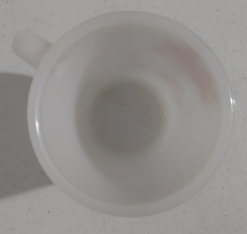 Vintage Fire-King Oven Coffee Time Mug Anytime Suggestion in TAC Milk Glass Rare - Picture 5 of 7