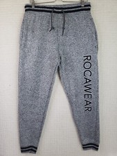 Rocawear Jogger Pants Men's 2XL Gray Drawstring Big SPELLOUT