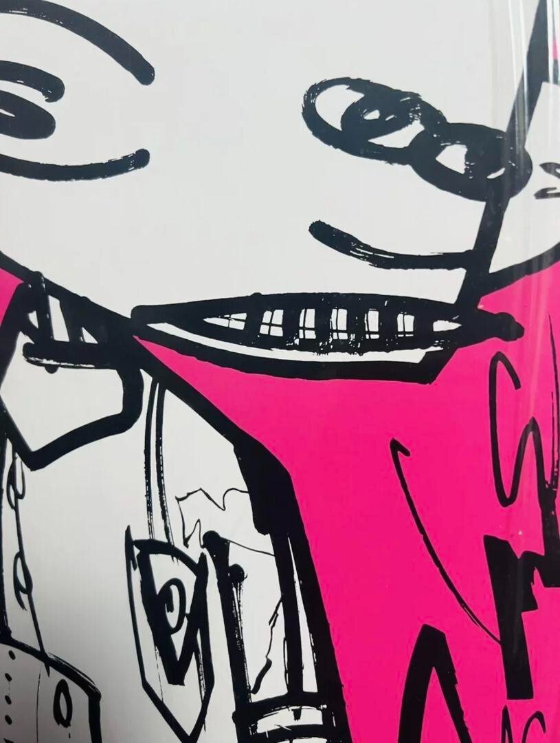 André & Futura 版画 Chez Nous (White) André & Futura Silkscreen Edition Autographed Framed Chez