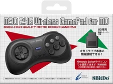 Wireless Game Pad for MD 8BitDo M30 2.4G Black [Controller for Mega Drive/SWITCH