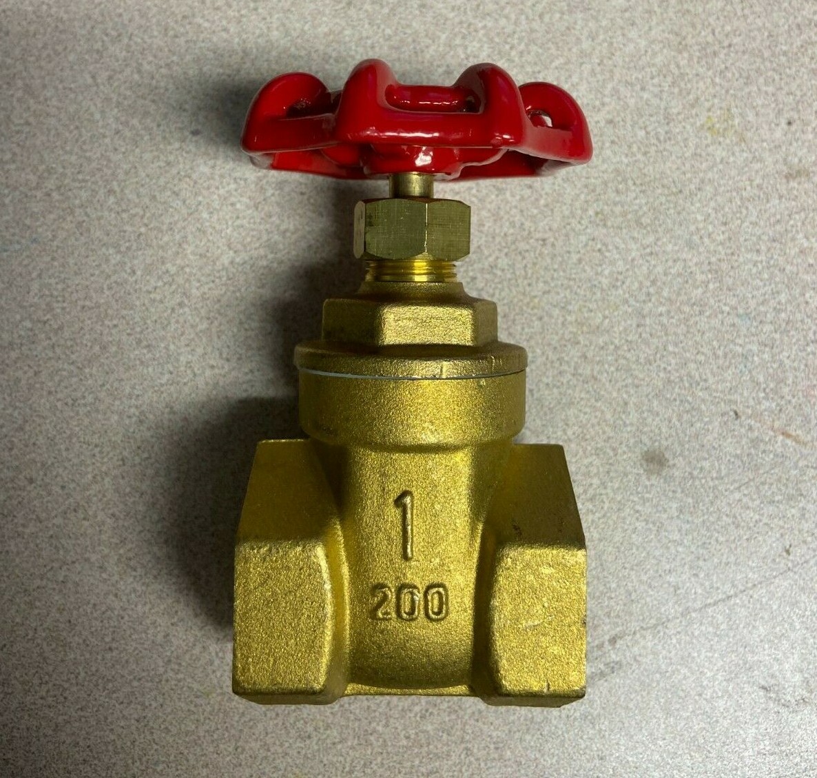 1 INCH CAST BRASS GATE VALVE WITH COMPRESSION CONNECTIONS