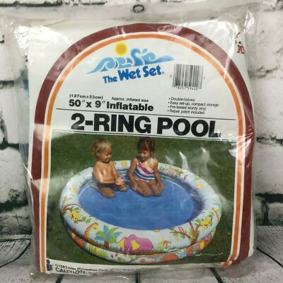 Intex 1983 Wet Set Tiger Elephant Giraffe Inflatable Kid Swimming Pool 50 x 9 