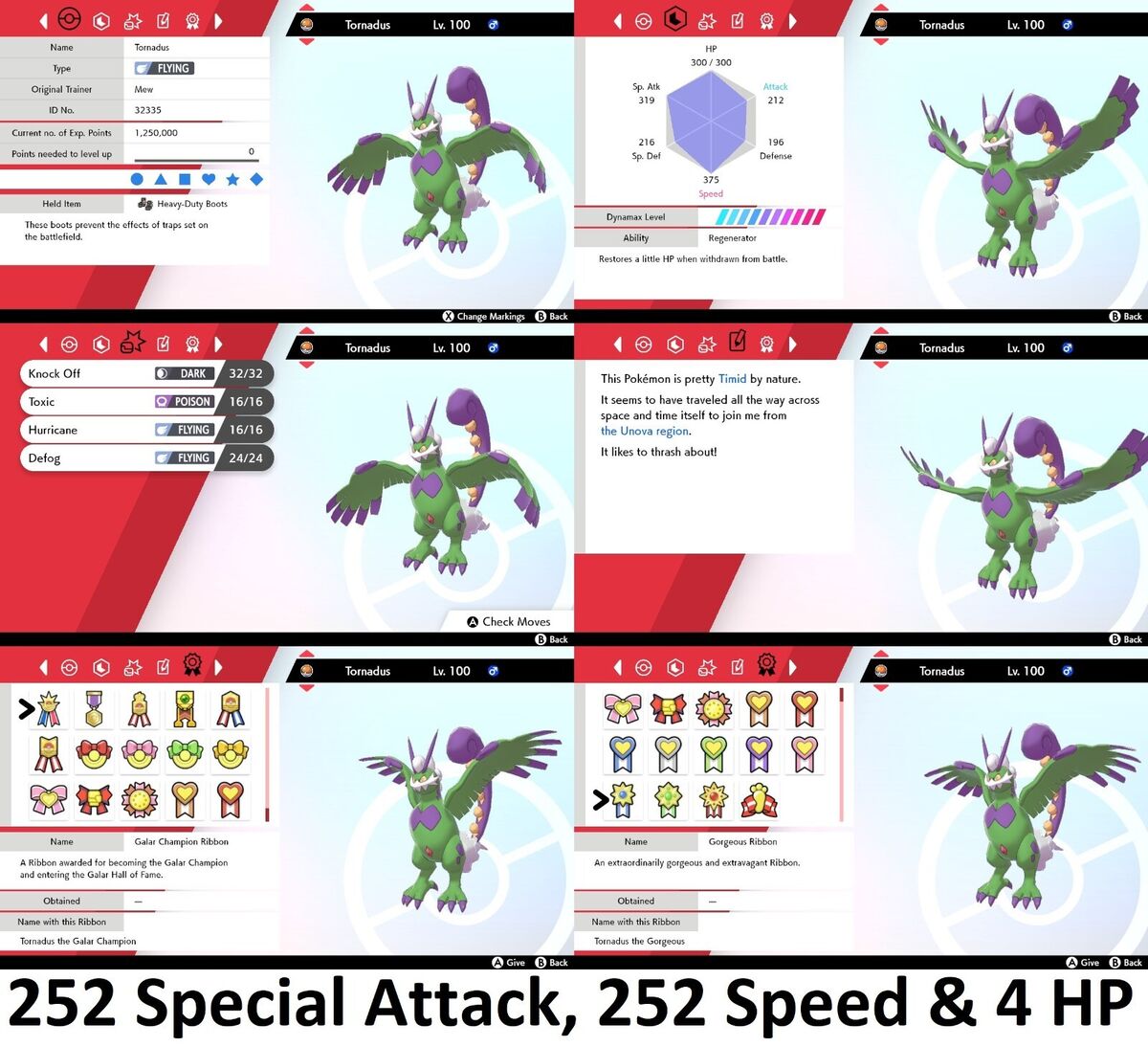 Pokemon Sword and Shield Regigigas 6IV-EV Trained