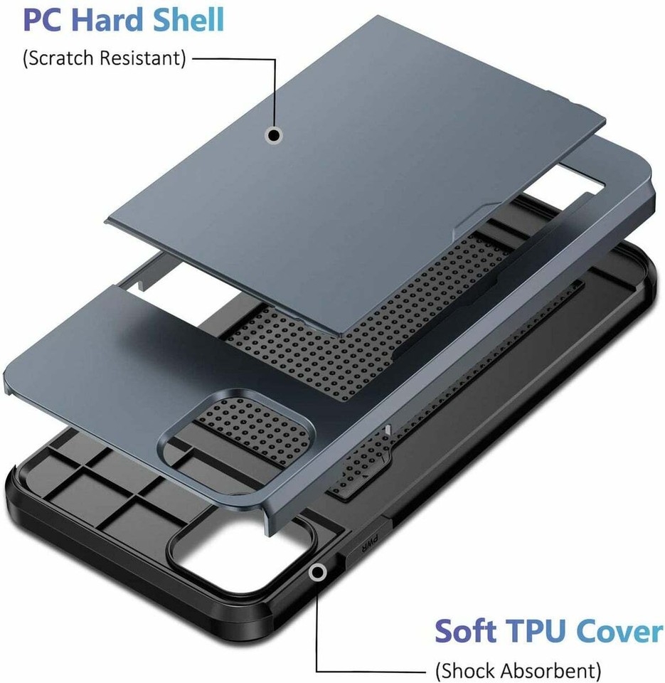 For iPhone 17 16 15 14 13 12 11 Pro Max Mini XR Case Cover Wallet Card ...