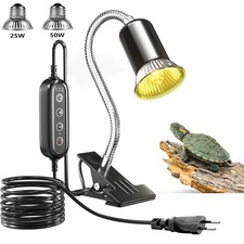 Schildkröten Wärmelampe Reptilien Terrarium Lampe UVA UVB 25+50W Heizlicht DHL.